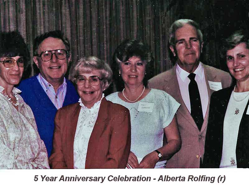Volunteers recognized for service at the 5th Anniversary celebration, 1988