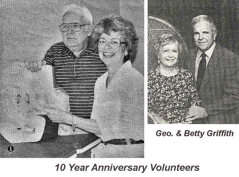 BAMOW volunteers at the 10th Anniversary, delivering to 60 clients daily, 1992